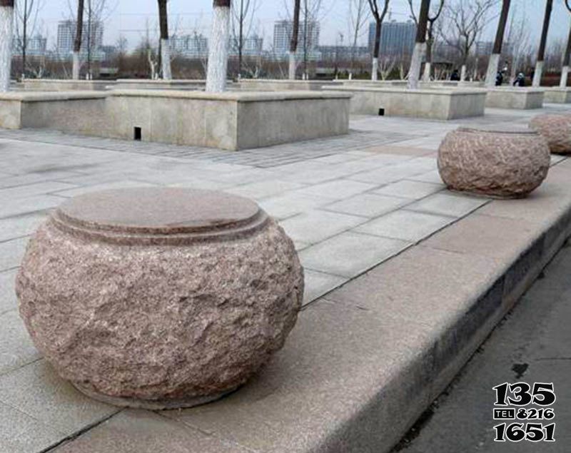 燈籠雕塑-公園廣場裝飾燈籠造型石球 燈籠雕塑-公園廣場裝飾燈籠造型石球高清圖片
