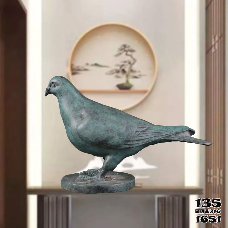 鴿子雕塑-室內(nèi)別墅仿真動物玻璃鋼材質(zhì)彩繪鴿子雕塑 鴿子雕塑-室內(nèi)別墅仿真動物玻璃鋼材質(zhì)彩繪鴿子雕塑