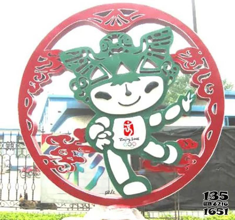 福娃雕塑-景區不銹鋼綠色福娃雕塑 福娃雕塑-景區不銹鋼綠色福娃雕塑