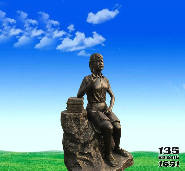 美女雕塑-廣場銅雕休息人的美女雕塑 美女雕塑-廣場銅雕休息人的美女雕塑高清圖片