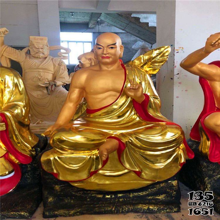 十八羅漢雕塑-景區創意玻璃鋼彩繪寺廟供奉十八羅漢雕塑 十八羅漢雕塑-景區創意玻璃鋼彩繪寺廟供奉十八羅漢雕塑高清圖片