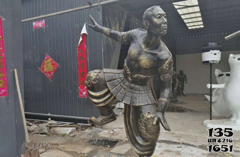 摔跤雕塑-廣場草坪蒙古傳統摔跤人物銅雕 摔跤雕塑-廣場草坪蒙古傳統摔跤人物銅雕