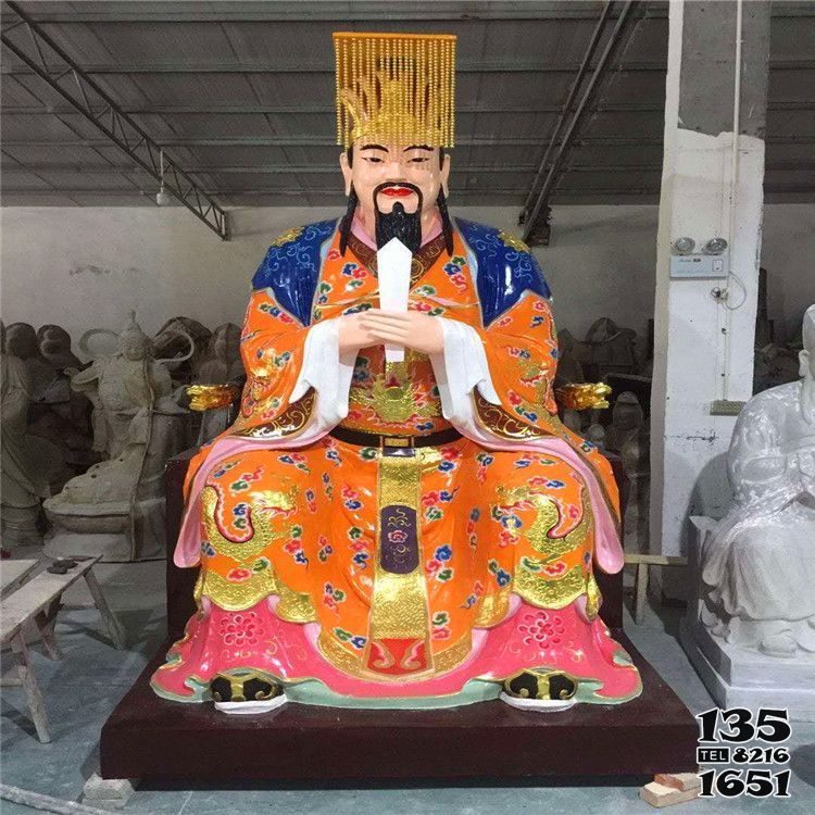 東岳大帝雕塑-玻璃鋼彩繪大型景觀東岳大帝雕塑 東岳大帝雕塑-玻璃鋼彩繪大型景觀東岳大帝雕塑高清圖片