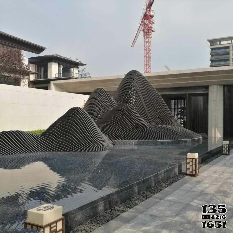 假山雕塑-景區別墅庭院抽象不銹鋼鐵藝假山 假山雕塑-景區別墅庭院抽象不銹鋼鐵藝假山
