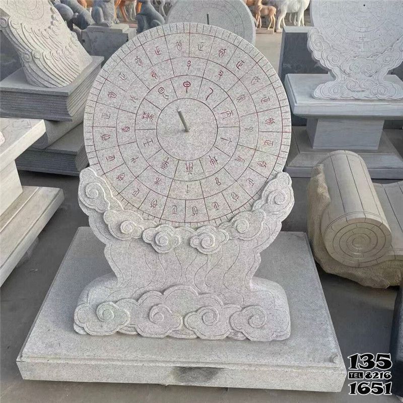日晷雕塑-校園古代計時器漢白玉石雕浮雕日晷雕塑 日晷雕塑-校園古代計時器漢白玉石雕浮雕日晷雕塑高清圖片