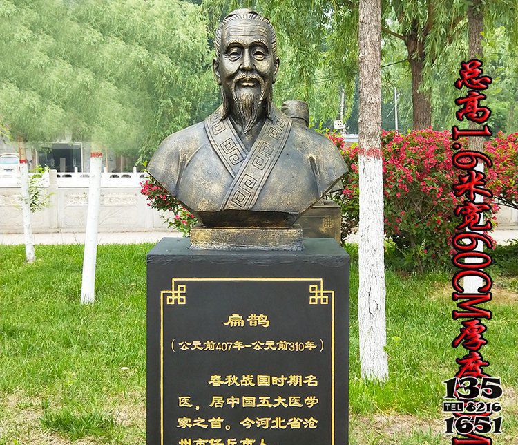 扁鵲雕塑-公園扁鵲胸像古代名醫銅雕扁鵲雕塑 扁鵲雕塑-公園扁鵲胸像古代名醫銅雕扁鵲雕塑