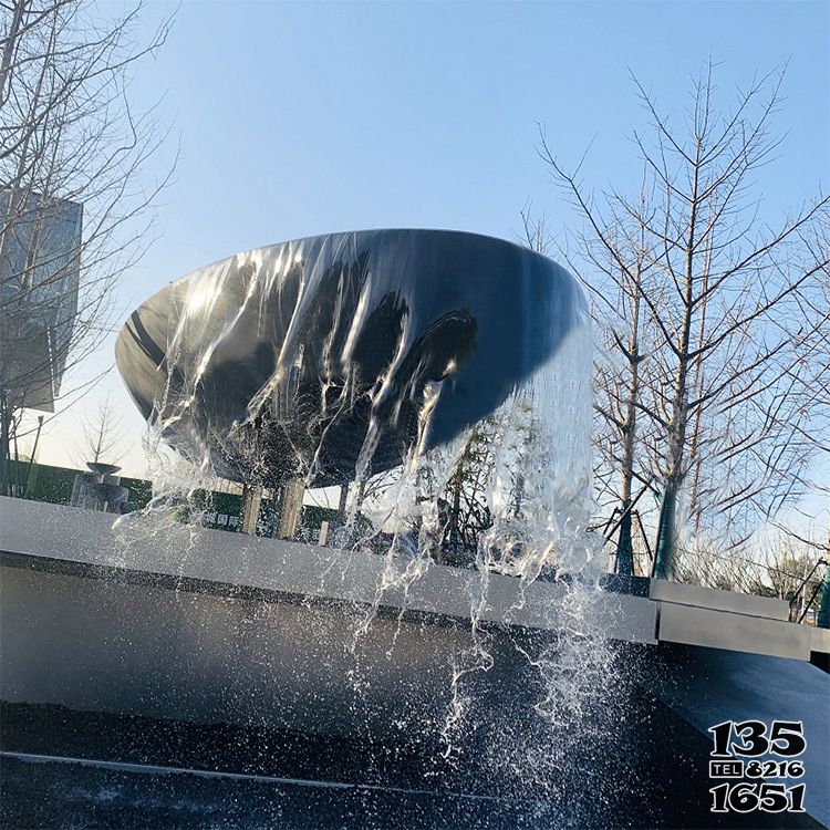 噴泉雕塑-不銹鋼水缽瀑布噴泉景觀雕塑 噴泉雕塑-不銹鋼水缽瀑布噴泉景觀雕塑高清圖片