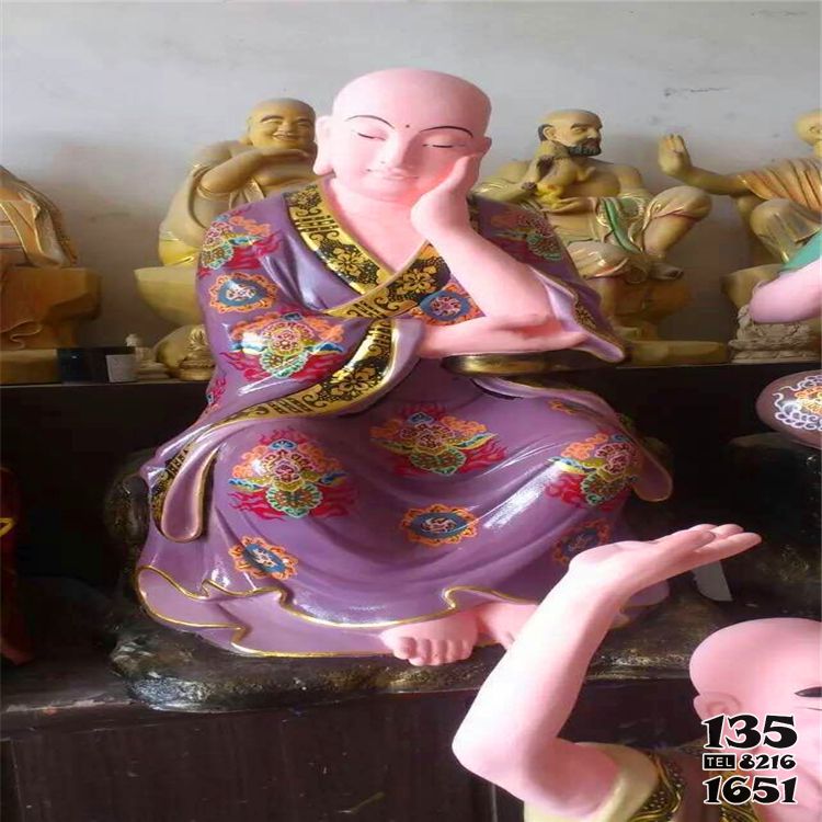 十八羅漢雕塑-玻璃鋼彩繪 寺廟供奉佛像十八羅漢雕塑 十八羅漢雕塑-玻璃鋼彩繪 寺廟供奉佛像十八羅漢雕塑高清圖片