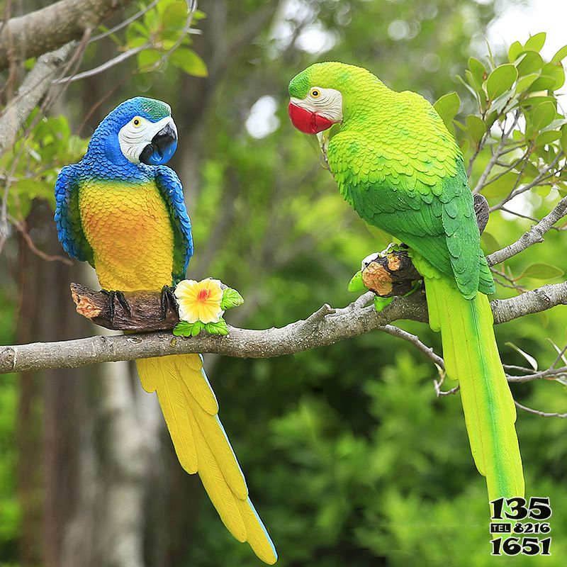 鸚鵡雕塑-動物園玻璃鋼彩繪創(chuàng)意鸚鵡雕塑 鸚鵡雕塑-動物園玻璃鋼彩繪創(chuàng)意鸚鵡雕塑高清圖片