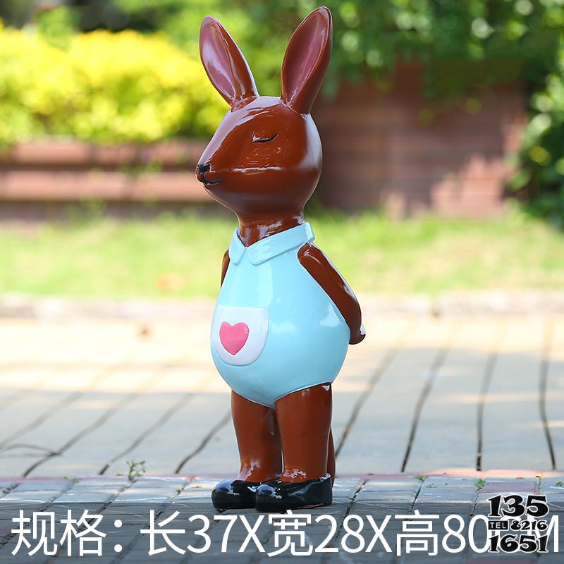 袋鼠雕塑-公園站立一只玻璃鋼彩繪袋鼠雕塑 袋鼠雕塑-公園站立一只玻璃鋼彩繪袋鼠雕塑高清圖片