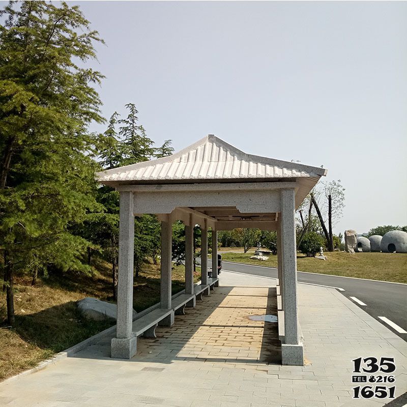 涼亭雕塑-公園戶外裝飾仿古大理石長廊休息涼亭擺件雕塑 涼亭雕塑-公園戶外裝飾仿古大理石長廊休息涼亭擺件雕塑高清圖片