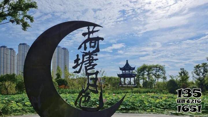 荷花雕塑-公園荷塘月色銅雕荷花雕塑 荷花雕塑-公園荷塘月色銅雕荷花雕塑高清圖片