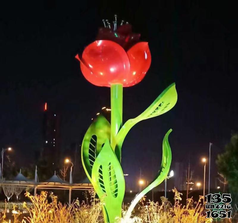 花朵雕塑-玻璃鋼彩繪創意城市植物花朵雕塑 花朵雕塑-玻璃鋼彩繪創意城市植物花朵雕塑高清圖片