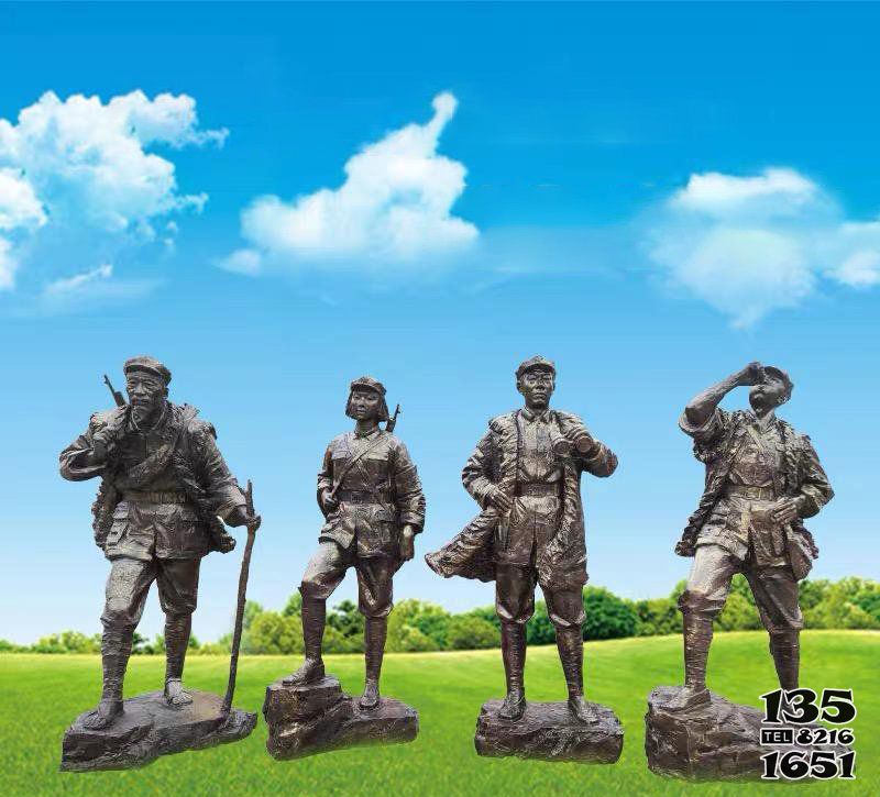 八路軍雕塑-公園玻璃鋼休息的八路軍雕塑 八路軍雕塑-公園玻璃鋼休息的八路軍雕塑高清圖片