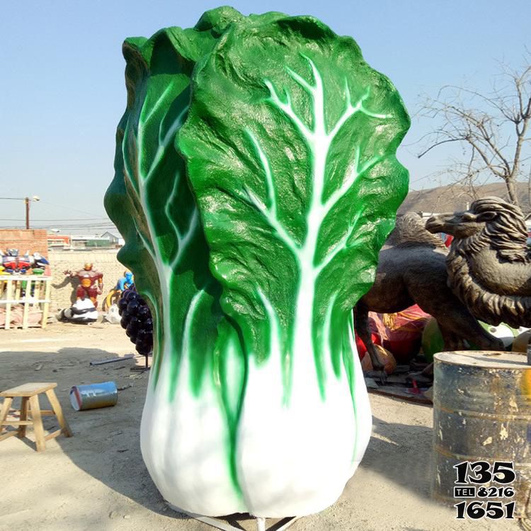 白菜雕塑-戶外玻璃鋼白菜雕塑 白菜雕塑-戶外玻璃鋼白菜雕塑高清圖片