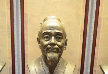 扁鵲雕塑-扁鵲胸像醫學家銅雕扁鵲雕塑