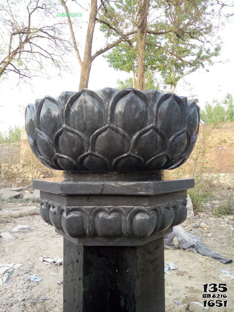 出食臺雕塑-景區大型仿真蓮花青石石雕出食臺雕塑 出食臺雕塑-景區大型仿真蓮花青石石雕出食臺雕塑高清圖片