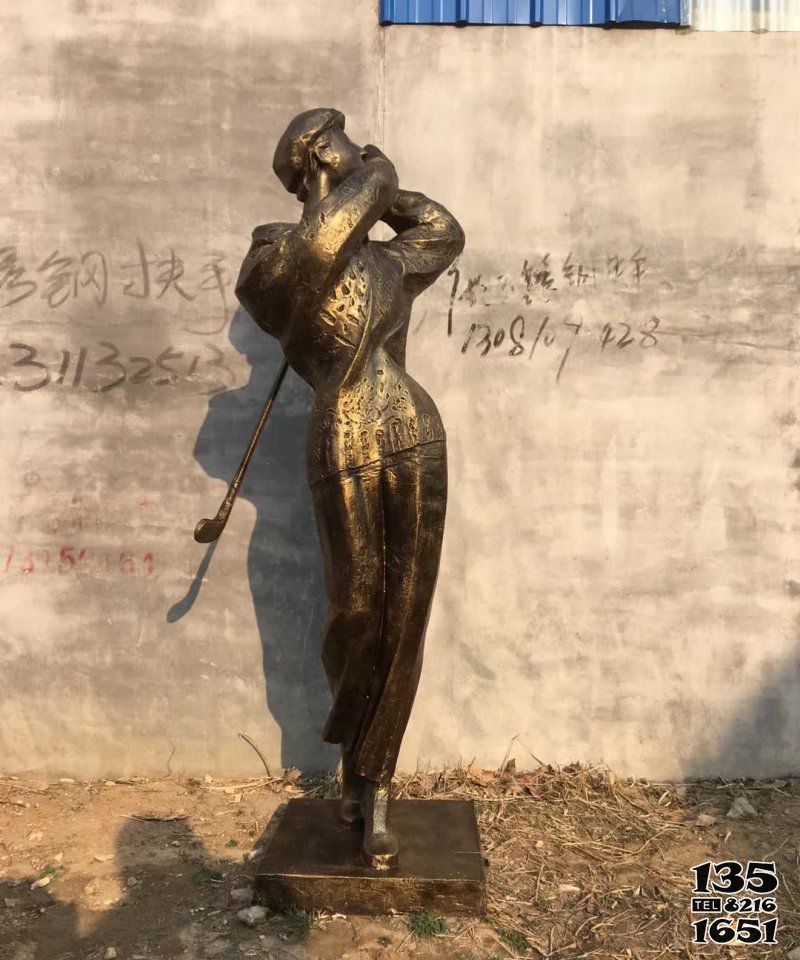 打高爾夫雕塑-抽象打高爾夫球人物銅雕塑 打高爾夫雕塑-抽象打高爾夫球人物銅雕塑高清圖片