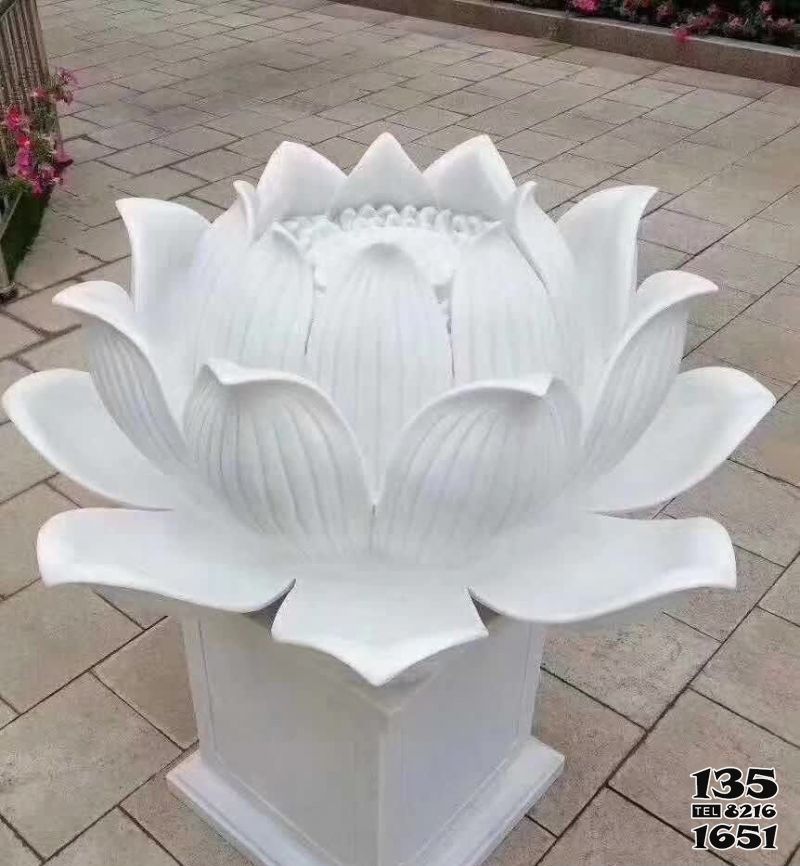 荷花雕塑-庭院別墅創(chuàng)意漢白玉荷花雕塑 荷花雕塑-庭院別墅創(chuàng)意漢白玉荷花雕塑高清圖片