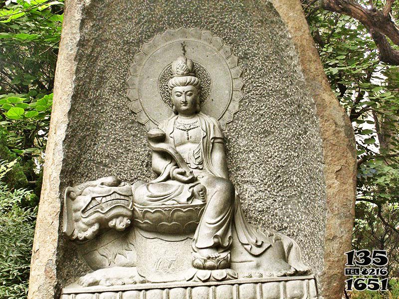觀音雕塑-景區墻壁大理石石雕觀音雕塑 觀音雕塑-景區墻壁大理石石雕觀音雕塑高清圖片