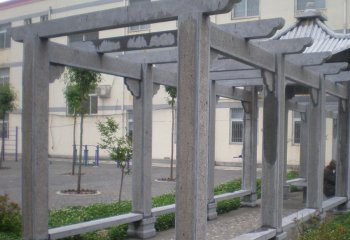 長廊雕塑- 石雕長廊花崗巖石雕長廊雕塑