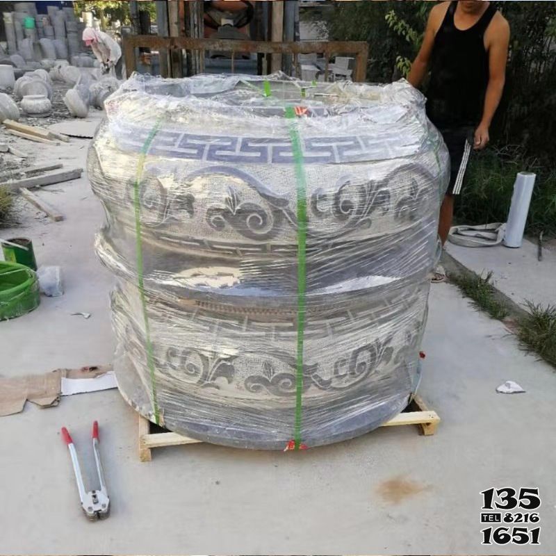 抱鼓石門墩雕塑-景區園林擺放柱頂石老石墩柱基石柱礎石鼓石門墩裝飾擺件 抱鼓石門墩雕塑-景區園林擺放柱頂石老石墩柱基石柱礎石鼓石門墩裝飾擺件高清圖片