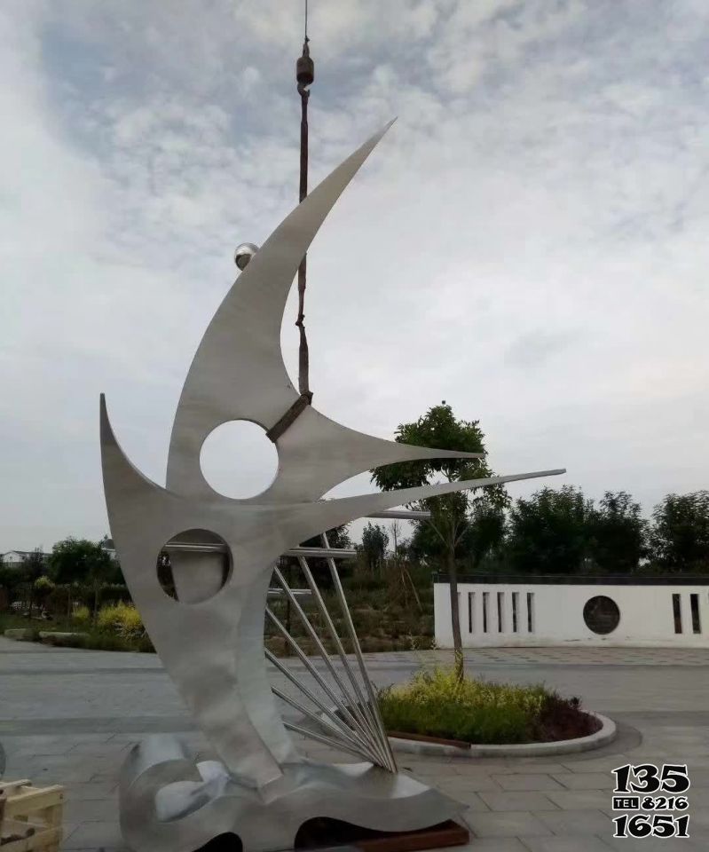 船雕塑-文旅小鎮擺放抽象船帆不銹鋼船雕塑 船雕塑-文旅小鎮擺放抽象船帆不銹鋼船雕塑