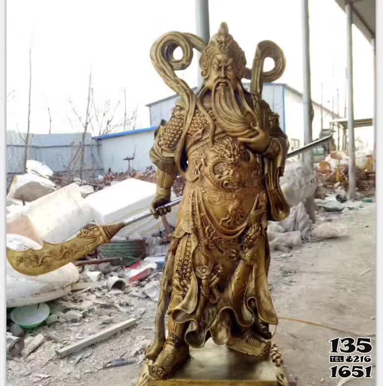 關公雕塑-不銹鋼仿銅景區大型關公雕塑 關公雕塑-不銹鋼仿銅景區大型關公雕塑高清圖片