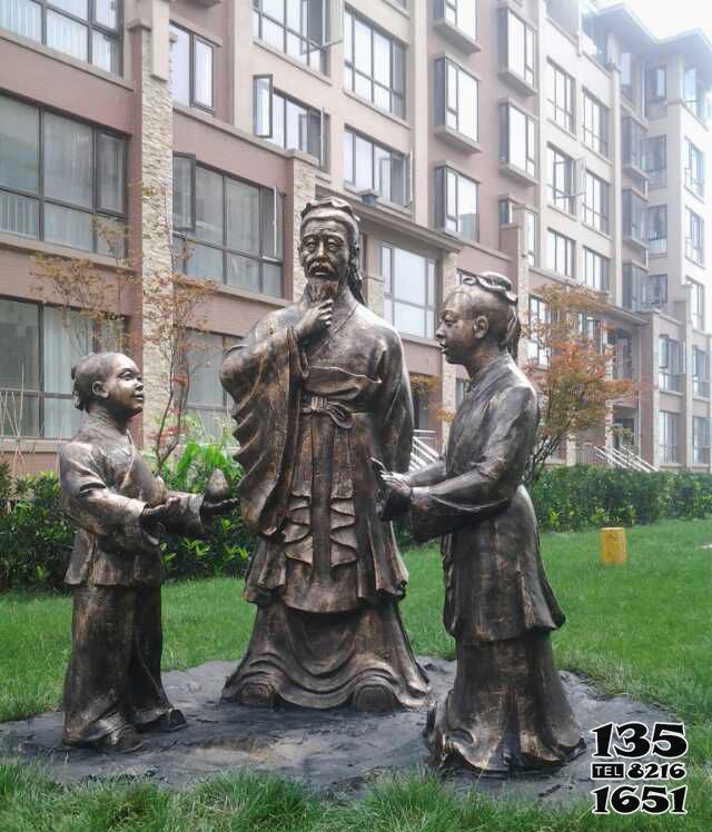 孔融讓梨雕塑-古代人物景觀銅雕孔融讓梨雕塑 孔融讓梨雕塑-古代人物景觀銅雕孔融讓梨雕塑高清圖片