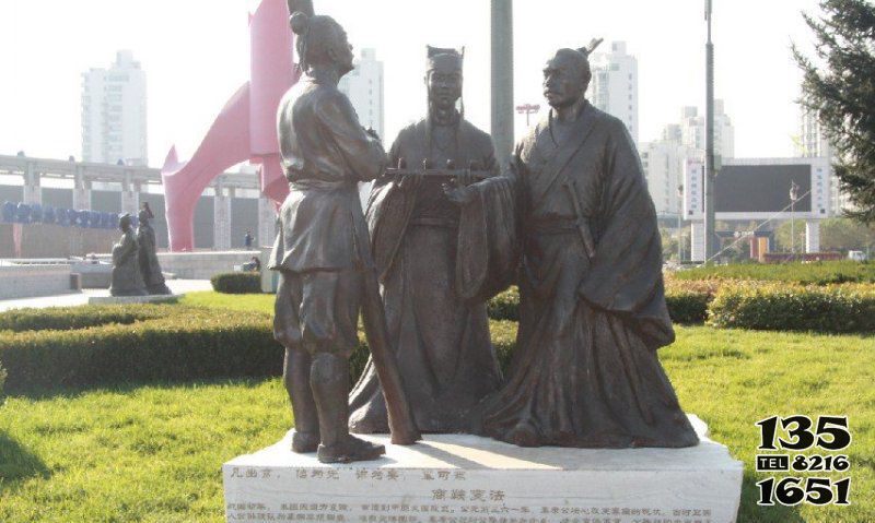 商鞅雕塑-城市花園廣場擺放古代商鞅變法人物青銅雕 商鞅雕塑-城市花園廣場擺放古代商鞅變法人物青銅雕高清圖片