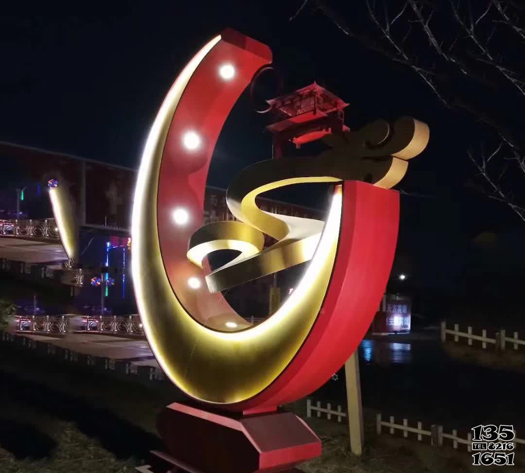 月亮雕塑-城市街邊照明不銹鋼月亮雕塑 月亮雕塑-城市街邊照明不銹鋼月亮雕塑