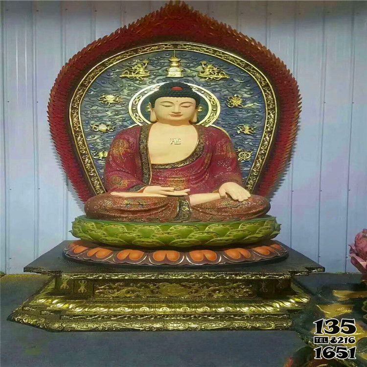 三寶佛雕塑-玻璃鋼彩繪廟宇大型神佛三寶佛雕塑 三寶佛雕塑-玻璃鋼彩繪廟宇大型神佛三寶佛雕塑高清圖片
