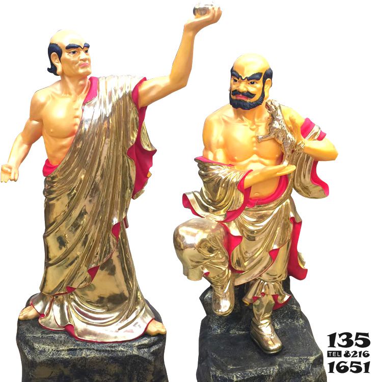 十八羅漢雕塑-景區(qū)大型景觀玻璃鋼披著袈裟的十八羅漢雕塑 十八羅漢雕塑-景區(qū)大型景觀玻璃鋼披著袈裟的十八羅漢雕塑高清圖片