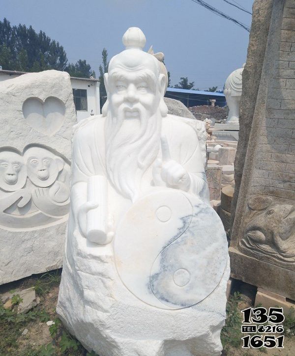 太上老君雕塑-漢白玉公園道教神像太上老君雕塑