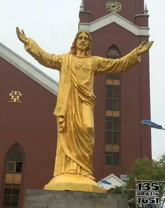 耶穌雕塑-教堂西方人物玻璃鋼鍍金仿銅耶穌雕塑 耶穌雕塑-教堂西方人物玻璃鋼鍍金仿銅耶穌雕塑高清圖片