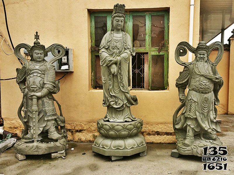 觀音雕塑-大理石石雕戶外景區寺廟供奉佛像觀音雕塑 觀音雕塑-大理石石雕戶外景區寺廟供奉佛像觀音雕塑高清圖片