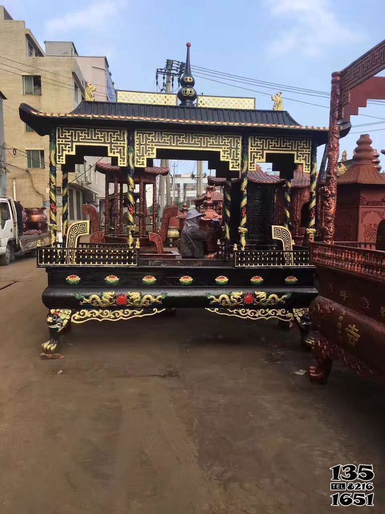 香爐雕塑-大型彩繪噴漆仿古祠堂供奉祭祀香爐雕塑 香爐雕塑-大型彩繪噴漆仿古祠堂供奉祭祀香爐雕塑高清圖片