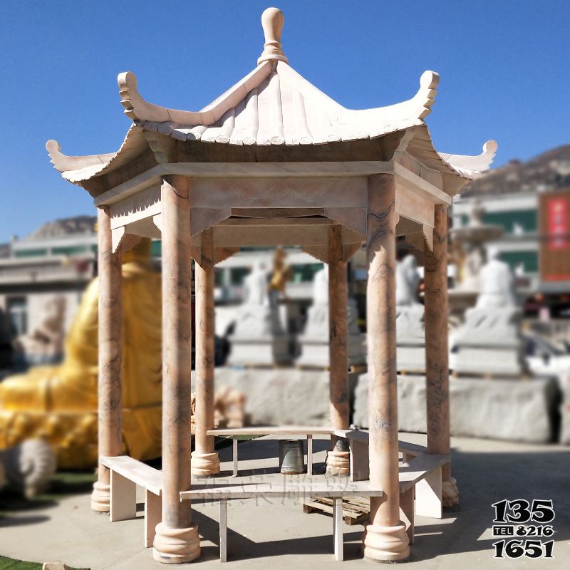 涼亭雕塑-小區(qū)廣場擺放花崗巖涼亭休閑座椅雕塑 涼亭雕塑-小區(qū)廣場擺放花崗巖涼亭休閑座椅雕塑高清圖片