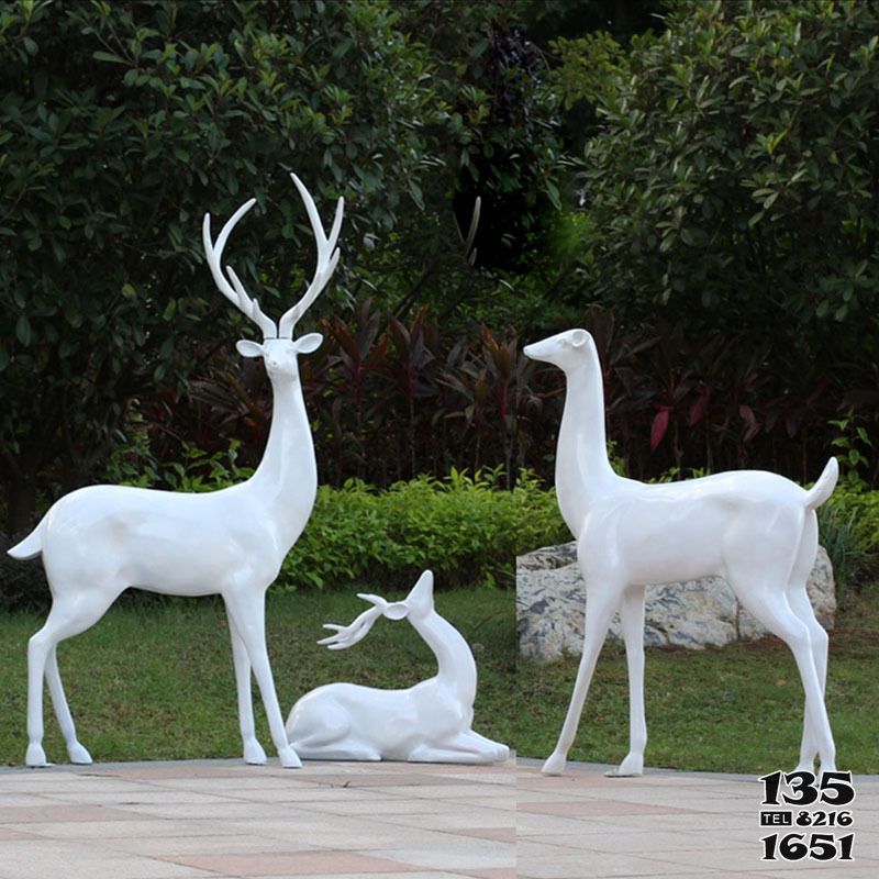 鹿雕塑-公園景觀玻璃鋼三只鹿雕塑 鹿雕塑-公園景觀玻璃鋼三只鹿雕塑高清圖片