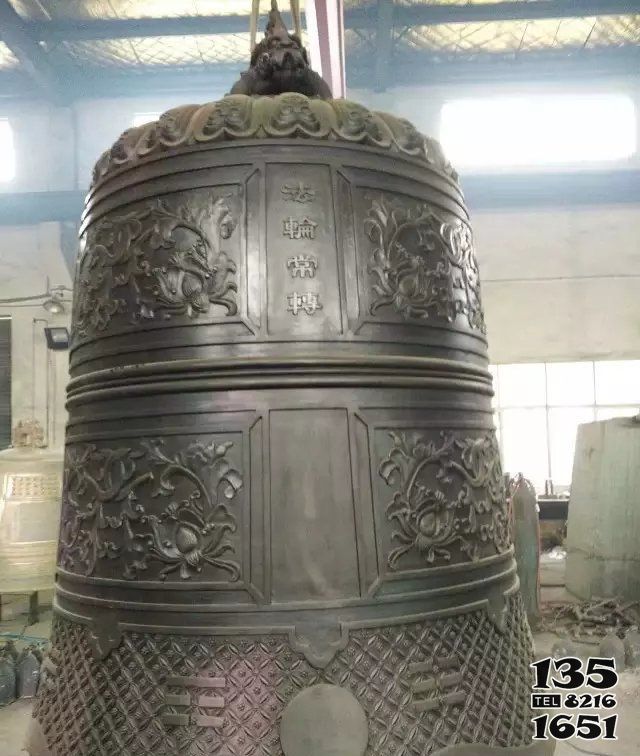 銅鐘雕塑-國泰民安銅鐘寺廟銅雕 銅鐘雕塑-國泰民安銅鐘寺廟銅雕高清圖片