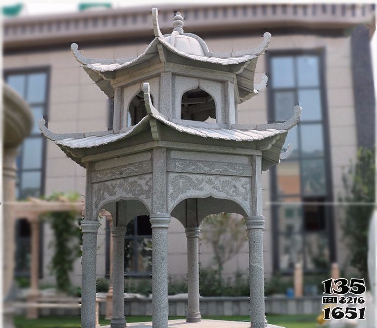 涼亭雕塑-酒店戶(hù)外景觀擺放浮雕雙層頂裝飾涼亭雕塑 涼亭雕塑-酒店戶(hù)外景觀擺放浮雕雙層頂裝飾涼亭雕塑高清圖片