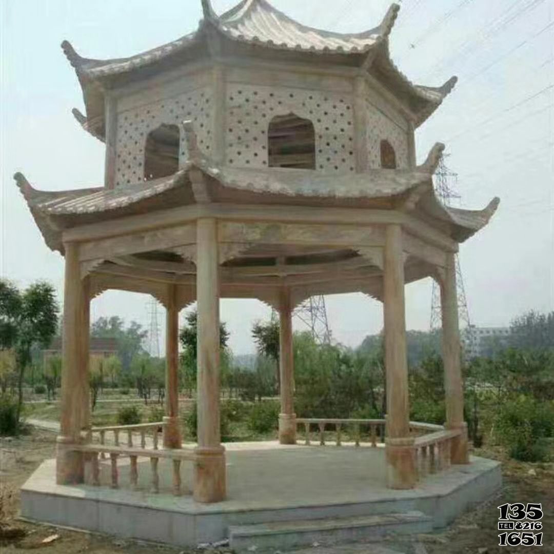 涼亭雕塑-大型花園景觀裝飾擺放雙層休閑涼亭雕塑 涼亭雕塑-大型花園景觀裝飾擺放雙層休閑涼亭雕塑高清圖片