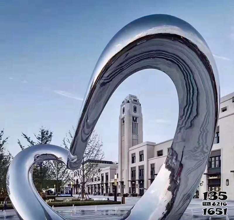 愛心雕塑-抽象不銹鋼鏡面個性愛心雕塑 愛心雕塑-抽象不銹鋼鏡面個性愛心雕塑
