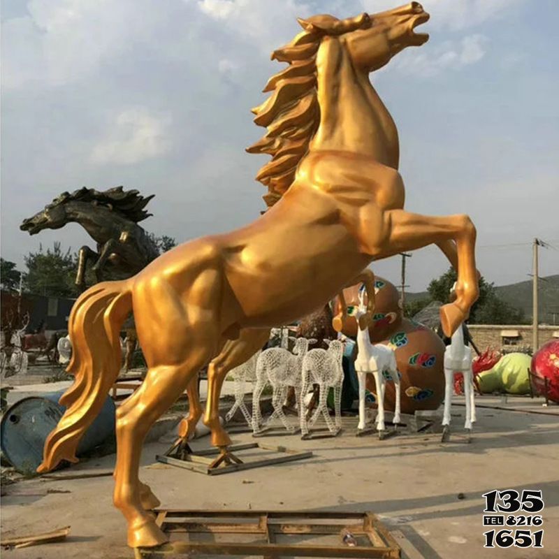 馬雕塑-廣場大型玻璃鋼仿真動物景觀馬雕塑 馬雕塑-廣場大型玻璃鋼仿真動物景觀馬雕塑高清圖片