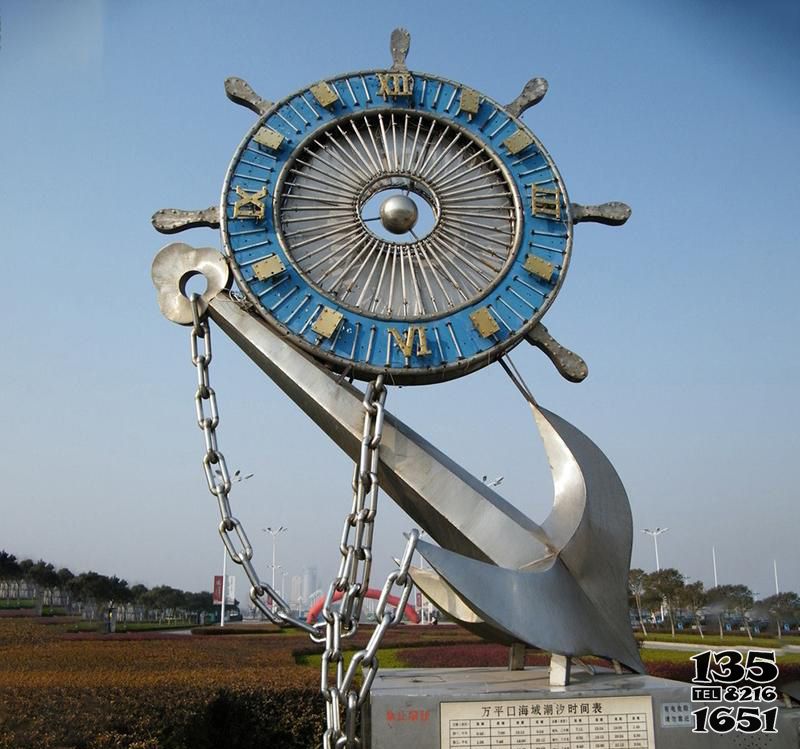 船錨和船舵雕塑-商場學校戶外擺放前進區方向不銹鋼船錨和船舵雕塑 船錨和船舵雕塑-商場學校戶外擺放前進區方向不銹鋼船錨和船舵雕塑