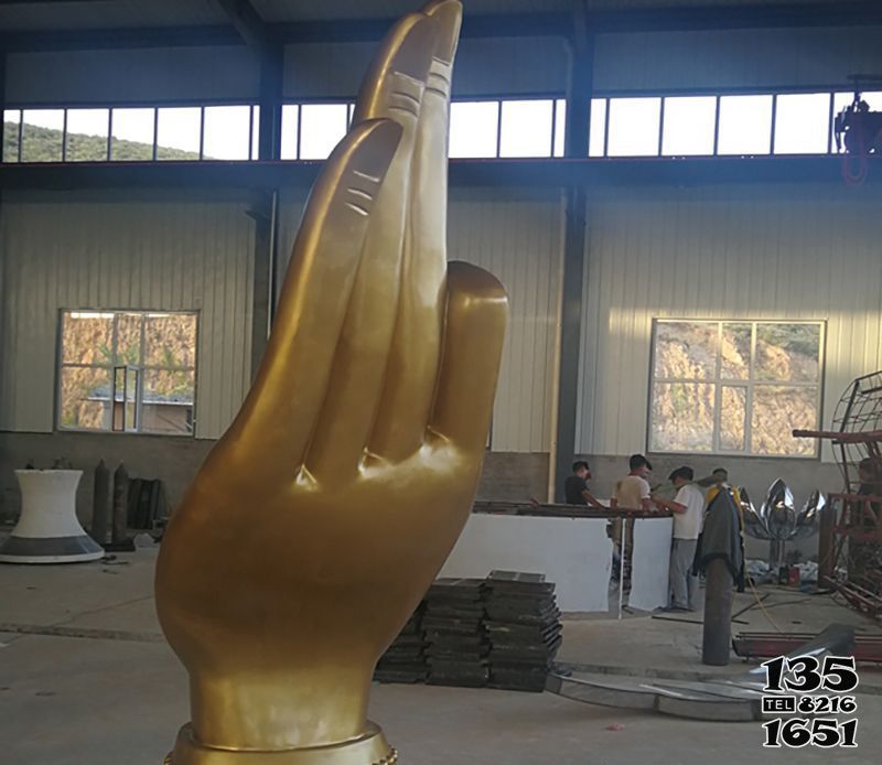 手型雕塑-園林景區佛像鍍金玻璃鋼手型雕塑 手型雕塑-園林景區佛像鍍金玻璃鋼手型雕塑高清圖片