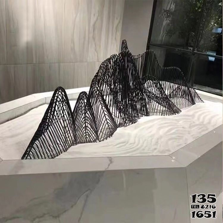 假山雕塑-酒店大堂室內創意假山不銹鋼鐵藝造型 假山雕塑-酒店大堂室內創意假山不銹鋼鐵藝造型