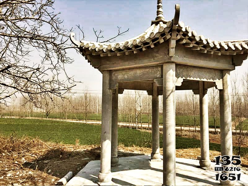 涼亭雕塑-戶外景區擺放青石仿古建簡易涼亭石雕 涼亭雕塑-戶外景區擺放青石仿古建簡易涼亭石雕高清圖片