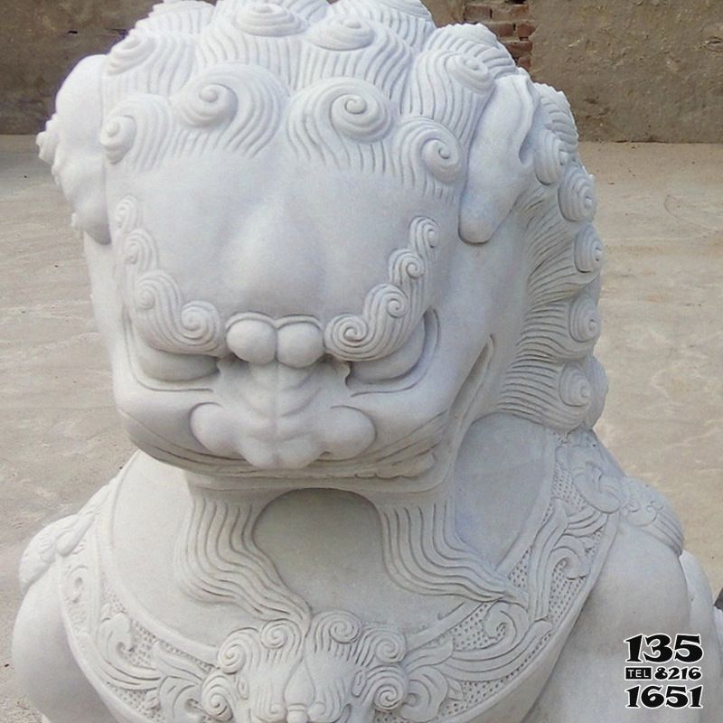 獅子雕塑-景區漢白玉抽象石雕獅子雕塑 獅子雕塑-景區漢白玉抽象石雕獅子雕塑高清圖片