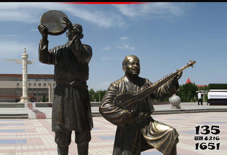 歌唱人物雕塑-廣場銅雕人物景觀雕塑戶外園林唱雕塑 歌唱人物雕塑-廣場銅雕人物景觀雕塑戶外園林唱雕塑高清圖片